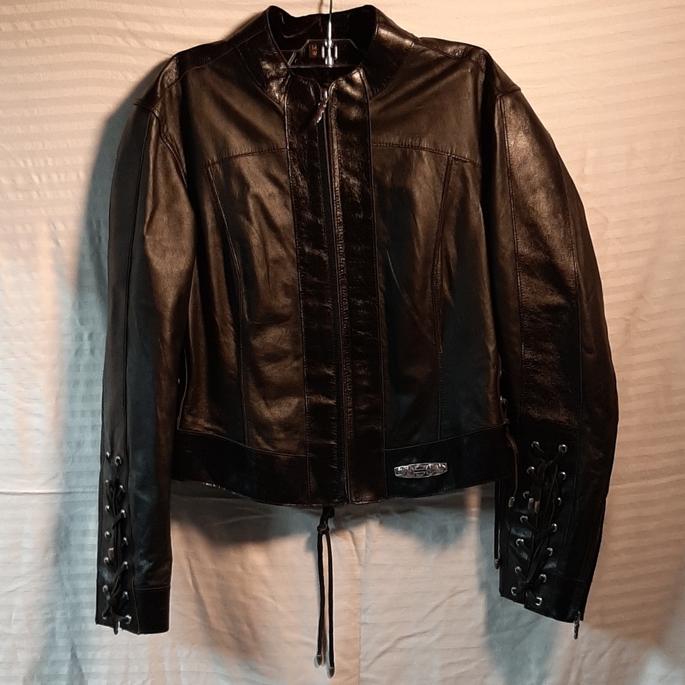 Harley Davidson motorcycle leather coat M